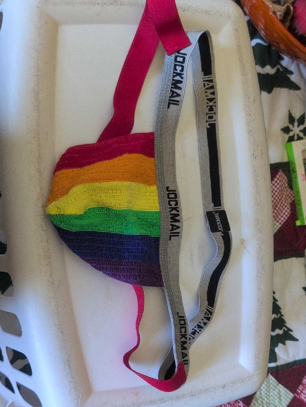Jockmail Rainbow Striped Athletic Harness